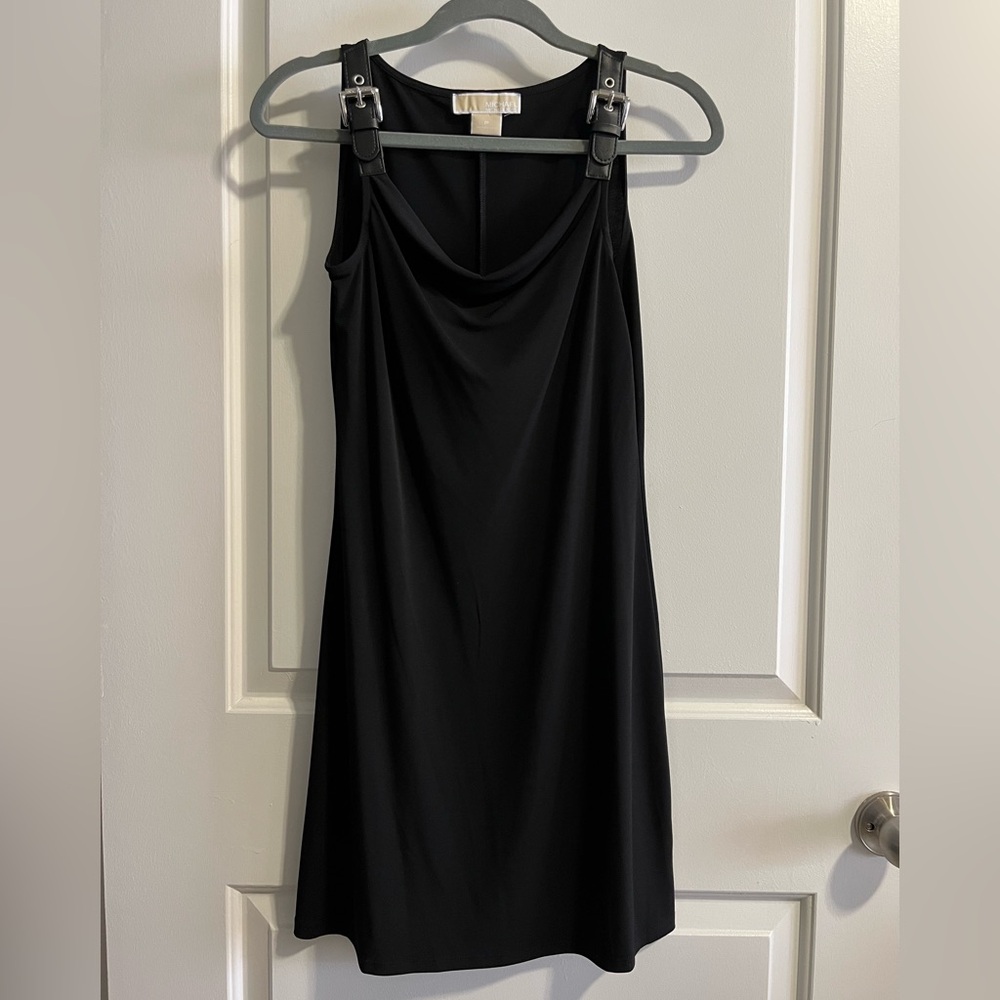 Vintage MICHAEL Michael Kors Black Sleeveless Cowl Neck Dress